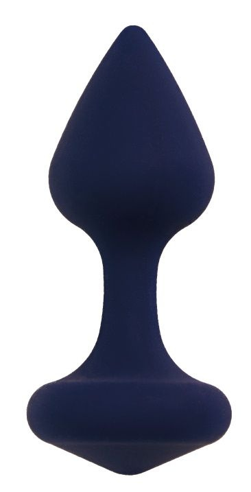 Темно-синяя анальная пробка Exo M - 8,5 см. купить в секс шопе