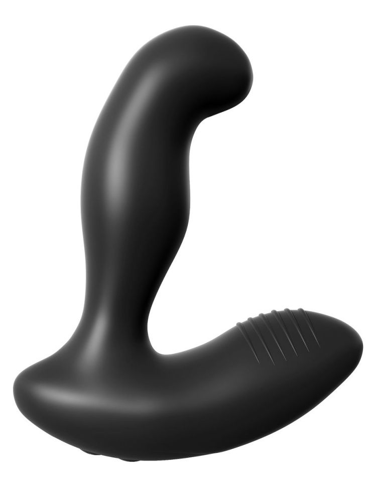 Черный массажер простаты Electro Stim Prostate Vibe с электростимуляцией - 13,3 см. купить в секс шопе