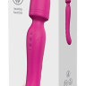 Ярко-розовый жезловый вибратор Heating Bodywand с нагревом - 23,2 см. купить в секс шопе