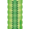 Зеленый мастурбатор с вибрацией Zolo Original Squeezable Vibrating Stroker купить в секс шопе