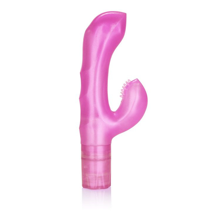 Розовый вибратор Platinum Edition G-Kiss - 20 см. купить в секс шопе