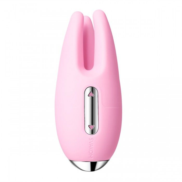 Розовый вибростимулятор клитора Cookie  с подвижными  щупальцами  купить в секс шопе