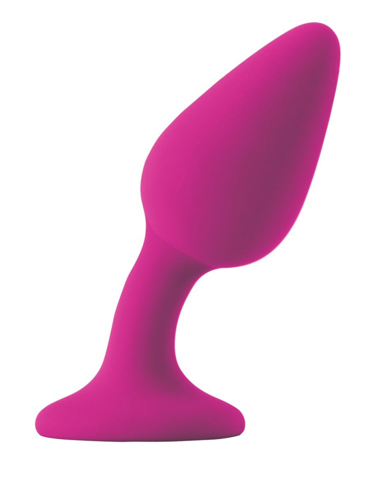Розовая гибкая анальная пробка INYA Queen - 11,9 см. купить в секс шопе