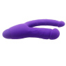 Фиолетовый двойной вибратор INDULGENCE Insatiable Desire - 21,5 см. купить в секс шопе