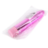 Розовый глянцевый пластиковый вибратор - 14 см. купить в секс шопе