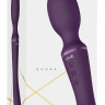 Фиолетовый вибромассажер Enora - 22 см. купить в секс шопе