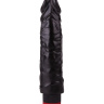 Реалистичный чёрный вибромассажер - 19,5 см. купить в секс шопе