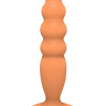 Телесный анальный стимулятор Large Bubble Plug - 14,5 см. купить в секс шопе