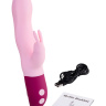 Розовый вибратор-кролик Hello Rabbit - 24,5 см. купить в секс шопе
