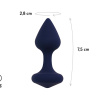Темно-синяя анальная пробка Exo S - 7,5 см. купить в секс шопе