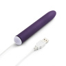 Фиолетовый гладкий вибратор Rocket Man - 14 см. купить в секс шопе