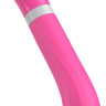 Розовый G-стимулятор с вибрацией Bgood Deluxe Curve - 19,3 см. купить в секс шопе