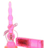 Розовая виброёлочка для анальной стимуляции - 17,8 см. купить в секс шопе