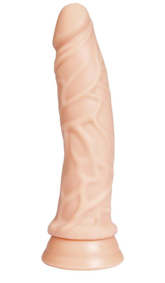Реалистичный телесный фаллоимитатор A-toys с присоской - 19 см. купить в секс шопе