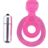 Розовая вибронасадка со стимулятор клитора   Язычок   купить в секс шопе