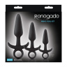 Набор черных анальных пробок с держателем Renegade Men s Tool Kit купить в секс шопе