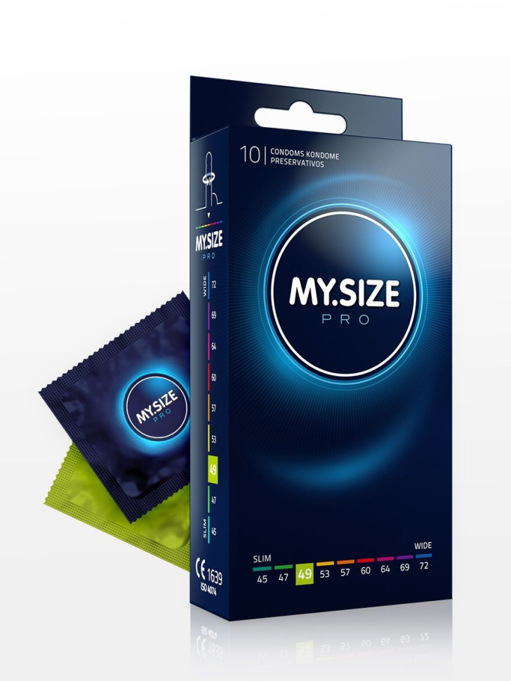 Презервативы MY.SIZE размер 49 - 10 шт. купить в секс шопе