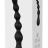 Черный вибромассажер для анальной стимуляции ANAL FLEXI BEADS - 21 см. купить в секс шопе