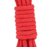 Красная хлопковая веревка для связывания - 3 м. купить в секс шопе