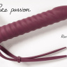 Бордовая вибронасадка для двойного проникновения Rori - 17 см. купить в секс шопе