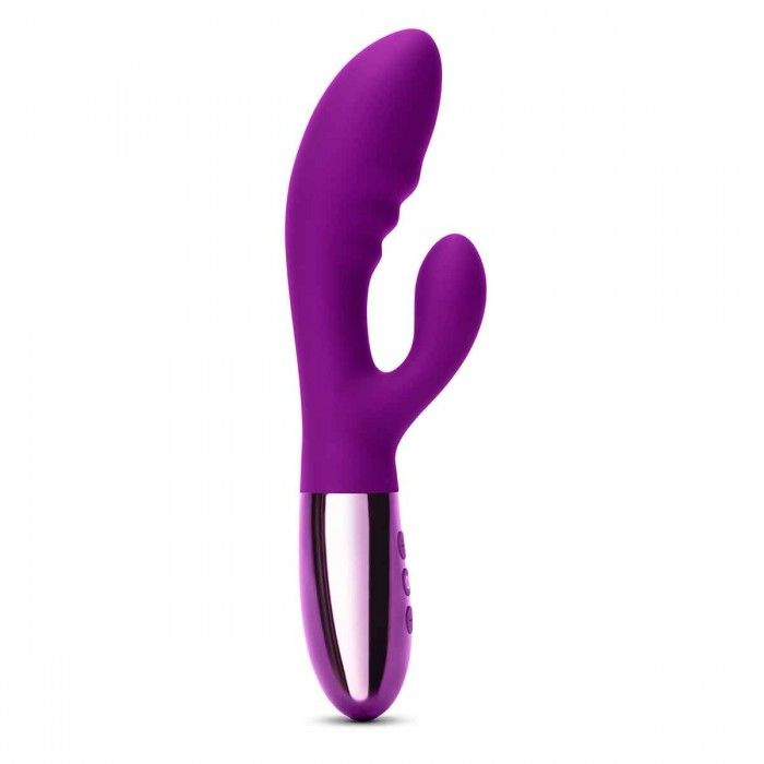 Фиолетовый вибромассажер-кролик Blend - 20,2 см. купить в секс шопе