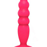Розовый анальный стимулятор Large Bubble Plug - 14,5 см. купить в секс шопе