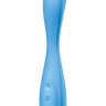 Голубой гибкий вибромассажер Satisfyer G-Spot Flex 4+ - 19 см. купить в секс шопе