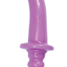 Фиолетовый двусторонний анально-вагинальный фаллоимитатор купить в секс шопе