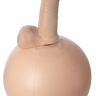 Надувной мяч с реалистичной насадкой HARNESS - 17 см. купить в секс шопе