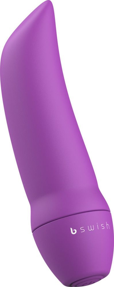 Фиолетовая вибропуля Bmine Basic Curve - 7,6 см. купить в секс шопе