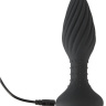 Черная анальная вибровтулка Remote Controlled Butt Plug - 15,1 см. купить в секс шопе