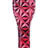 Красный пэддл с геометрическим рисунком - 32 см. купить в секс шопе
