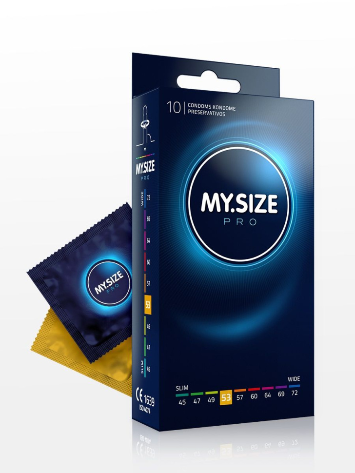 Презервативы MY.SIZE размер 53 - 10 шт. купить в секс шопе