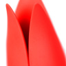 Красный вибратор Satisfyer Vibes Power Flower с лепестками - 18,8 см. купить в секс шопе