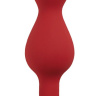Бордовая анальная пробка Libra L - 14,2 см. купить в секс шопе