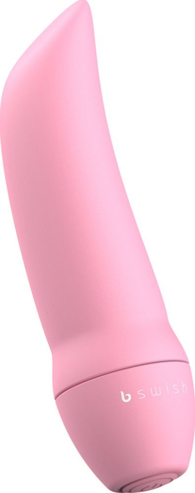 Розовая вибропуля Bmine Basic Curve - 7,6 см. купить в секс шопе