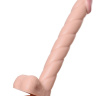 Длинный фаллоимитатор с присоской - 28 см. купить в секс шопе