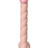 Длинный фаллоимитатор с присоской - 28 см. купить в секс шопе