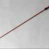 Длинный плетеный стек с красной лаковой ручкой - 85 см. купить в секс шопе