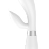 Белый вибратор-кролик Indeep Malena - 21,5 см. купить в секс шопе