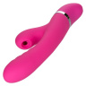 Розовый вибратор-кролик Foreplay Frenzy Pucker с функцией вакуума купить в секс шопе