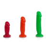 Набор из 3 разноцветных анальных пробок TLC Bum Buddies купить в секс шопе