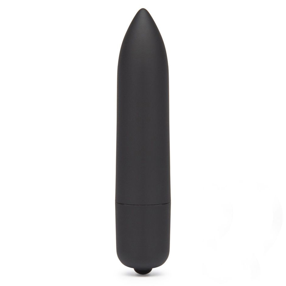 Черная вибропуля X-Basic Bullet Long One Speed - 9 см. купить в секс шопе