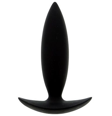 Чёрная мини-пробка для анальной стимуляции BOOTYFUL ANAL PLUG XTRA SMALL BLACK - 9 см. купить в секс шопе