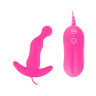 Розовый анальный стимулятор Balls Style Vibrating Anal Plug купить в секс шопе