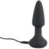 Черная анальная вибровтулка Remote Controlled Butt Plug - 14,2 см. купить в секс шопе
