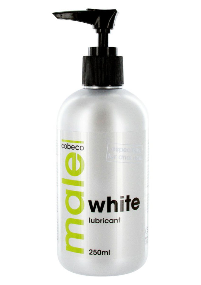 Анальная смазка на водной основе MALE Cobeco White Lubricant - 250 мл. купить в секс шопе
