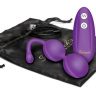 Фиолетовые вагинальные шарики с пультом ДУ купить в секс шопе