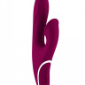 Фиолетовый вибратор HIKY Rabbit с клиторальным отростком с функцией всасывания - 23 см. купить в секс шопе