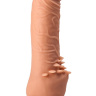 Фаллоимитатор на присоске с шипами для массажа клитора - 17,8 см. купить в секс шопе